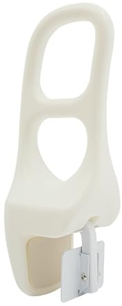 Badkarssäkerhetsstång, 7–16 cm justerbar för badkarets tjocklek, upp till 136 kg, tillverkad av HDPE och gummi, badkarshandtag med klämmontering för äldre och barriärfritt badrum, vit badkarshjälp