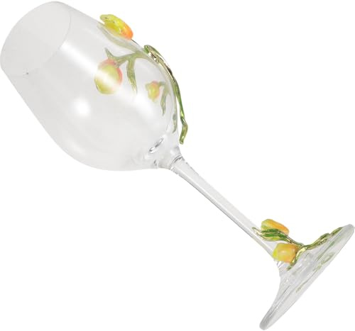 TOYANDONA Calice da Vino in Vetro Forma di Fiore Calice Tulipano per Cocktail Squisita Tazza di Vetro per Bar e Feste