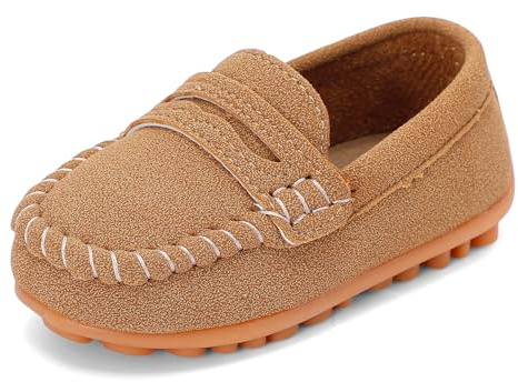 LACOFIA Baby Moccasins Loafer Infant Anti-Slip First Walking Shoes Toddler Slippers