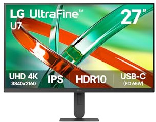 LG Monitor Ultrafine 27U730B-B - 27'', UHD (3840 x 2160), IPS, Negro | altura ajustable, Inclinación / Altura, DCI-P3 90%, UHD 4K (3840 x 2160), HDR10, HDMI 2,0