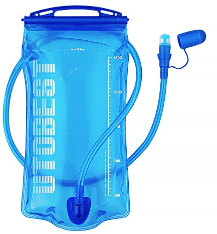 UTOBEST Sacca Idrica, 1L 1,5L 2L 3L, Sacca Idrica a Prova di Perdite, Serbatoio Acqua Senza BPA, per Corsa, Ciclismo, Campeggio