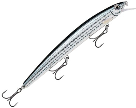 Rapala - Leurre de Pêche MaxRap - Matériel de Pêche avec Construction Plastique - Leurre Pêche en Mer Suspending - Profondeur de Nage 0,3-0,9m - Taille 13cm / 15g - Fabriqué en Estonie - Live Mullet