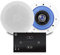 Power Dynamics Bluetooth Ceiling Speaker System - Systemline E50 Touch Wall Amplifier & Pair of PD ESCS6 6.5-Inch Coaxial Speakers, Wireless Home Audio, Alexa Compatible, Gesture Control Amplifier