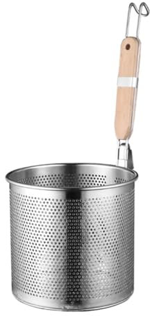 Cabilock 1pièce Cuillère Passoire Acier Inoxydable Avec Poignée Bois Écumoire À Nouilles Passoire À Pâtes Cuillère Filtrante Pour Cuisine Outil De Cuisine Pratique