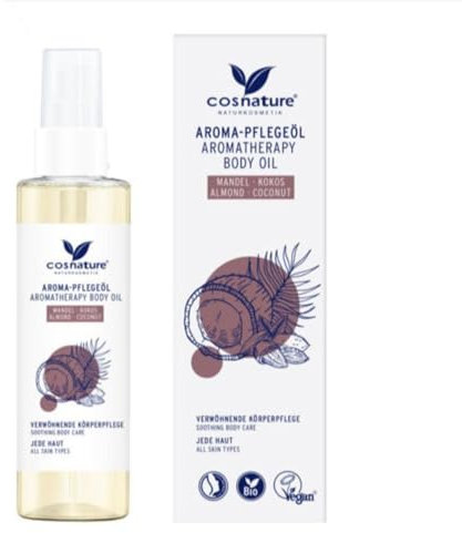 Сosnature Aceite corporal de aromaterapia, almendra y coco, 100 ml