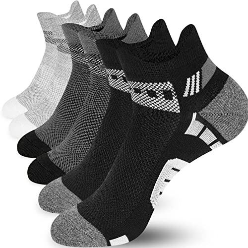 Niofind Chaussette Homme, 6 Paires Chaussette Basse Courte Homme Sport, Chaussette Running Homme en Coton Respirant et Anti-transpiration, pour Sport, Marche, Randonnées