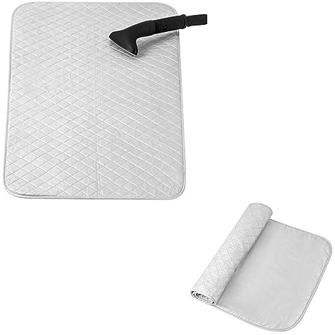JoboJi Telo per Stirare sul Tavolo 80x140cm 60x120cm 70x100cm Copriasse da Stiro per Evitare Danni da Stiratura E Lucentezza agli Indumenti Vestiti(48x85cm/19x33.5in)