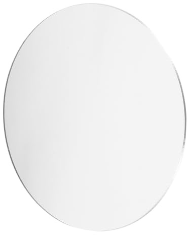 Runder Acryl Spiegel als Fotorequisite für Produktfotos | Silber, Rundes Format, Klassische Ausführung, Geeignet für Lebensmittel und Blumen, Hintergrund für Aufnahmen