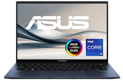 ASUS Zenbook 14 OLED Laptop | 14 2,8k WQXGA+ 16:10 OLED Display | Intel Core i9-13900H | 16 GB RAM | 1TB SSD | Intel Iris Xe | Windows 11 | QWERTZ Tastatur| Ponder Blue