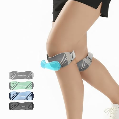 FITMIND Genouillère Rotulienne Réglable Genouillère Sport Soutien et Protection des Genoux Soulage la Douleur au Genou Genouillères de Musculation