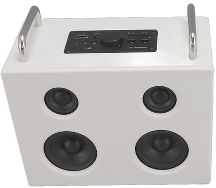 Gugxiom Typ C DC 5V Desktop-Bluetooth-Lautsprecher, 1800 MAh HiFi-Stereo-Sound-Desktop-Multimedia-Lautsprecher, Aktive Bluetooth 5.0-Regallautsprecher