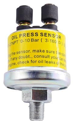 Simoni Racing Ops Sensore Pressione Olio Universale da 0 a 10 Bars e da -25° a 100°, sensore 1/8NPT