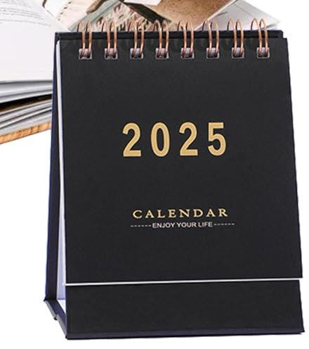 Tischkalender 2024–2025 zum Aufklappen, Tischkalender 2024–2025 zum Aufklappen, Standkalender 2024–2025, Tischkalender 2025 zum Aufstellen, Schreibtischplaner für den täglichen Gebrauch und zu
