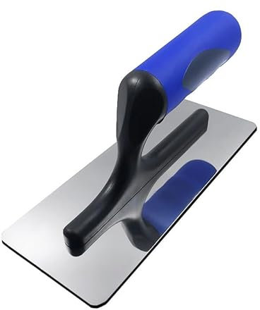 Truelle, truelle for cloisons sèches, truelle professionnelle en acier inoxydable, truelle à mastic, truelle à mortiers, truelle de finition – 200 mm/240 mm – for mortiers de plâtre, adhésifs, poignée
