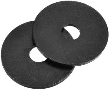 sourcing map Lot de 40 rondelles plates en acier au carbone, M8 x 35 x 2 mm, rondelles noires oxydées de grade 8.8, joints d'étanchéité plats pour vis, boulons, réparation de machines, construction