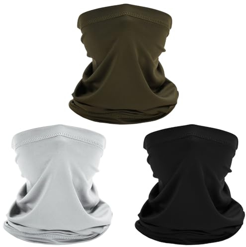 3 Stück Multifunktionstuch Schlauchschal,Winddicht Bandanas Halstuch Herren | Elastiche Schnelltrocknend Maske Sonnenschutz Halstuch Herren Damen Loop Schal Neckwarmer
