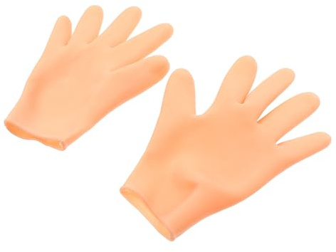 Guantes Hidratantes para Manos Beige, 1 Par, Cuidado Delicado | Flexible y Cómodo, Apto para Spa de Manos, para Entusiastas del Cuidado, Acabado Agradable