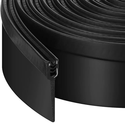 16.4Ft RV Slide Out Clip Rubber Seal 2.6 Wiper Weather Stripping Wiper Door Windows Channel Seals Mounts with Clip On 018-546 Clip Seal for Window Doors Camper Truck Cargo Seam Protection