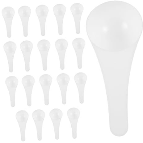 Misurini Dosatori in Plastica Da 20 Pezzi: Cucchiaino Ergonomico Per Detersivo in Polvere Da 5 G - Misurino Con Manico Lungo Per Misurare Caffè, Cibo Per Animali E Spezie