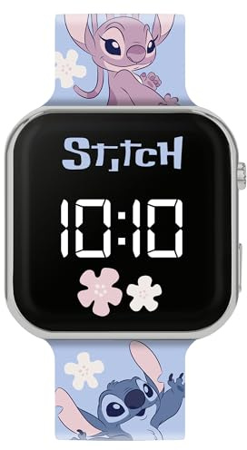 Disney Lilo & Stitch Blue Printed Strap LED Watch LAS4200