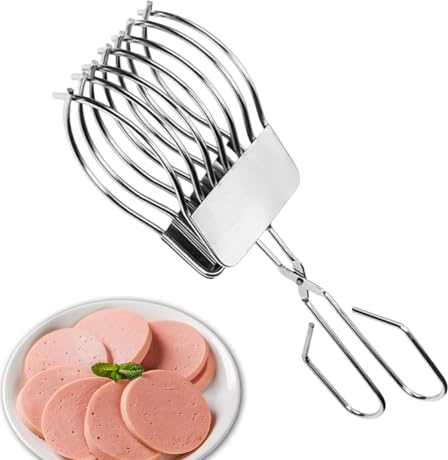 Affettatrice per cipolle sottile, pinza da taglio per roastbeef, in acciaio , utensili da cucina, patate alla griglia