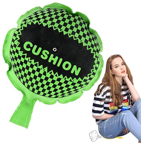 Furzkissen, Selbstaufblasend Pupskissen, Whoopee Cushion, Lustige Furztasche, Geschenktüten-Füller Furzkissen das Blähgeräusche Macht, Streichrequisiten für Neuheit Gastgeschenke, Erwachsene, Kinder