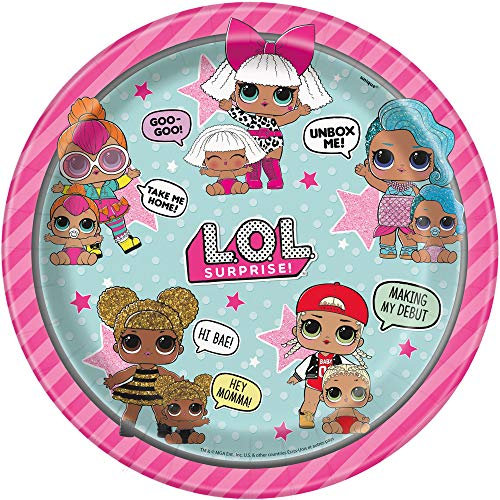 Pappteller - 23 cm - LOL Surprise Party - Packung mit 8 Stück