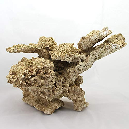 Riffgestein, 55,5 x 37,5 x3 cm,Felsen Stein Nachbildung,Meerwasser Aquarium Deko
