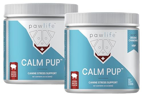 Pawlife Advanced Formula Calm Pup Bacon Hemp Dog Chew Treats – Dog Anxiety and Stress Relief