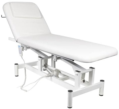 ACTIVESHOP Elektrische Massageliege Massagestuhl mit 1 Motor 079 Weiss