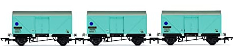 Hornby 12T Fish Van, Three Pack, BR - Era 6. Wagons & Wagon Packs.