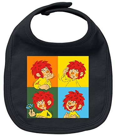 PUMUCKL Bavariashop Baby Lätzchen Meisterwerk, Kinderlätzchen Motiv - schwarz