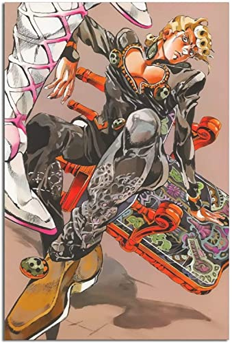 RuiChuangKeJi Gedruckt auf Leinwand, 40 x 60 cm, rahmenlos, Jojo's Bizarre Adventure, japanisches Manga-Poster, Zuhause, Schlafzimmer, Dekoration, Poster, Geschenk, Wandbild