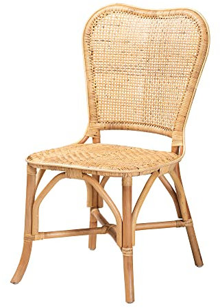 bali & pari Irene Modern Bohemian Natural Rattan Dining Chair