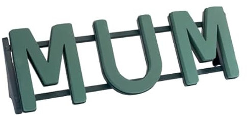 Oasis Foam (Spicer Designs) Floral Tribute Mum Frame, Letters with Stand Attached.