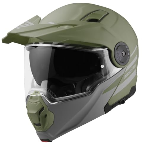 Bogotto FG-102 Duo Casco ribaltabile in fibra di vetro per Enduro