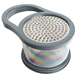 Grattugia per formaggio parmigiano con contenitore di raccolta serie Nora Grigio