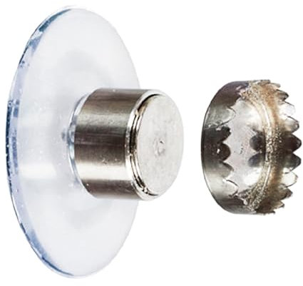 bephible Porte-savon magnétique pour évier, salle de bain, design à ventouse, support mural à séchage rapide, argenté