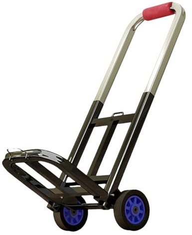 Carro de mano portátil multiusos Práctico carrito de tracción plegable práctico para las necesidades del hogar y el jardín