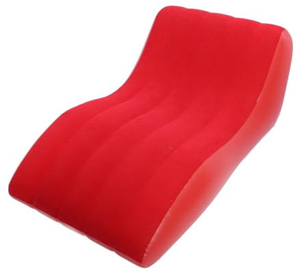 Cuifati Aufblasbare Couch, Bequeme Tragbare Aufblasbare Liege Zum Schlafen, Camping, Schlafsofa, Ergonomisches Design, Aufblasbares Sofa, Luftstuhl für Picknicks Im Freien, Wandern, (Rot)