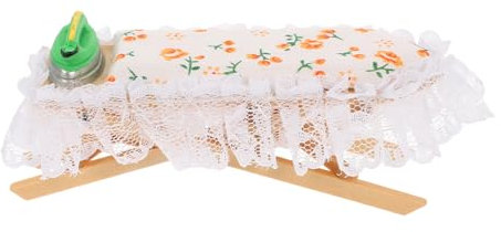 KOMBIUDA Mesa De Hierro Miniatura Tabla De Planchado De Muñecas Accesorio De Bricolaje para Coleccionistas