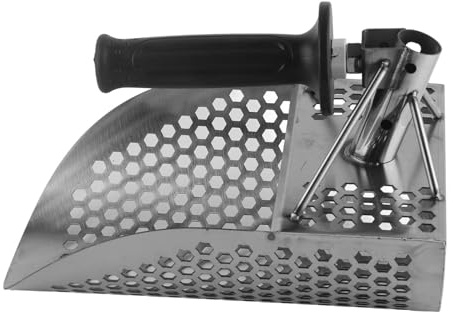Stainless Steel Gold Digger Shovel for Metal Detecting - Ideal for Beach Treasure Hunting and Gemstone Screening