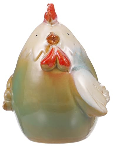 Garneck Keramik Huhn Spardose – Lustiges Sparschwein Im Hahn-Design Für - Ideal Als Und Dekoratives Element Für Zuhause Oder Büro Farbe Grün