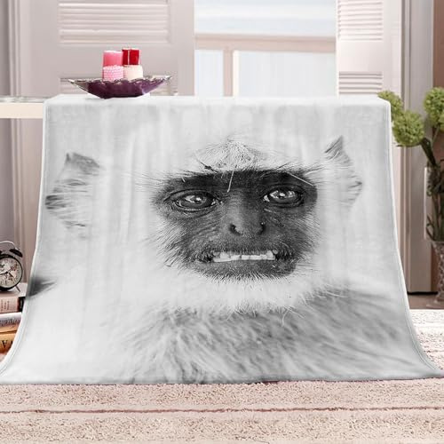 KQYLBM Mono Cobija 150 X 200 Cm Mantas De Lana Manta De Pelo Suave Manta Invierno