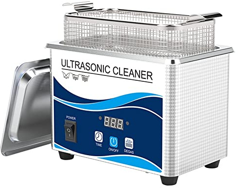 Begchy 800Ml Hogar Reloj Digital Joyas Limpiador UltrasóNico 60W BañEra de Acero Inoxidable Enchufe de la UE