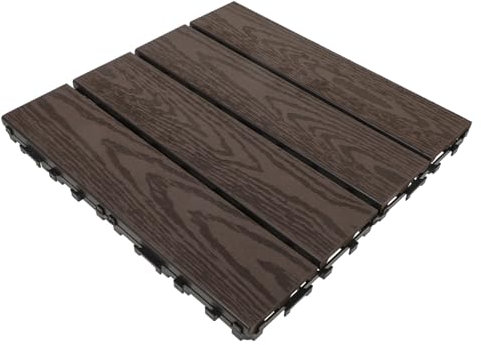 Uonlytech Piastrelle Autobloccanti Per Terrazze in Plastica Piastrelle Per Pavimenti Esterni Adatte Balconi e Cortili