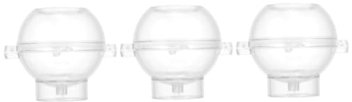 jojofuny 3 Piezas Vela Esférico de Plástico Fabricación de Velas Herramienta Diy Limpiar y Reutilizable