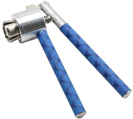 Crimpadora Manual Selladora manual de botellas perfume acero inoxidable 13 mm y 20 con cierre en espiral, incluye sellos herramienta taponado(BLUE,13.0mm)
