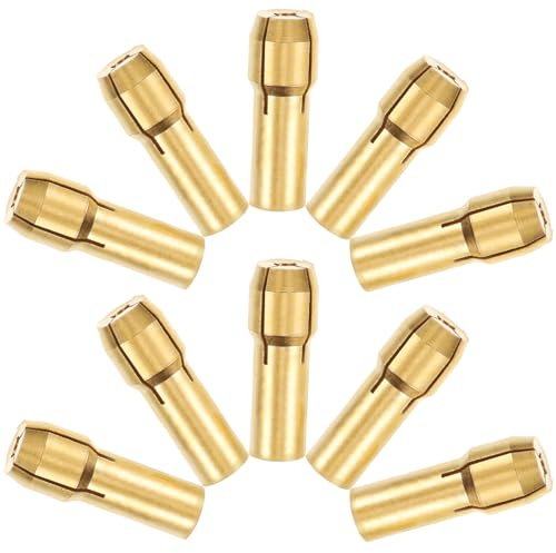 SHINEOFI 10 Pinces de Serrage en Cuivre pour Outil Rotatif Écrou, Adaptateur Rapide pour Meuleuse Électrique, Accessoires Multifonctions Adaptés aux Travaux Domestiques et Industriels