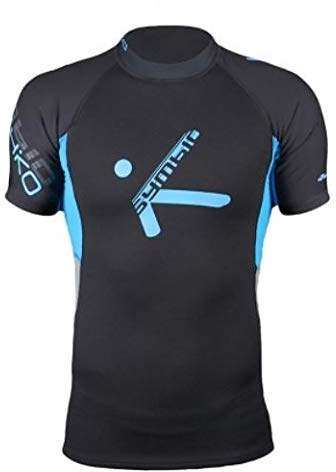 Hiko Symbio - Maglietta a maniche corte, in neoprene, per attività all'aria aperta (XL, blu)